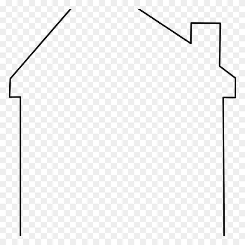 1024x1024 House Outline Clipart House Outline Clipart House Outline, Gray, World Of Warcraft HD PNG Download