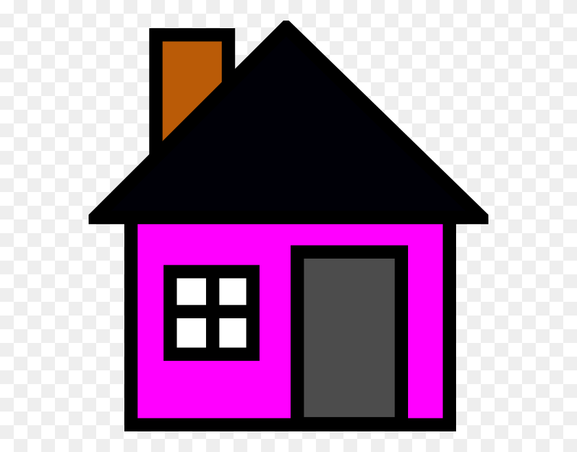 582x599 House Pink Cliparts House Clip Art, Housing, Building, Postal Office HD PNG Download