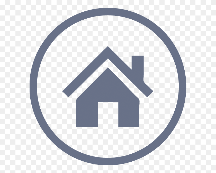 610x610 House Signs House Icon In Circle, Symbol, First Aid, Recycling Symbol HD PNG Download
