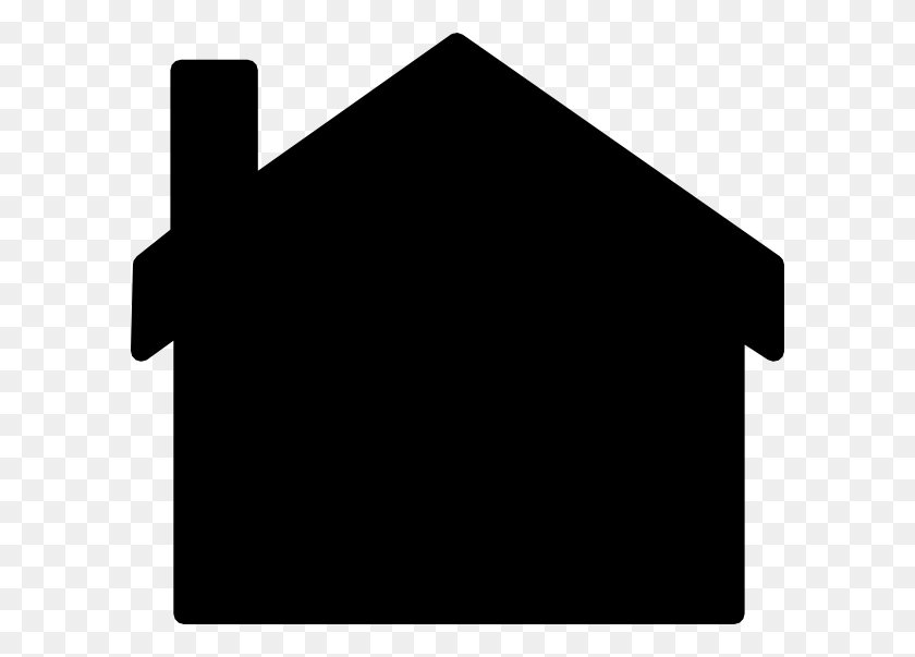 600x543 House Silhouette Clip Art, Axe, Tool, Triangle HD PNG Download