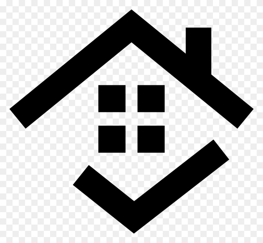 980x904 House With Check Mark Comments Dom Ikonka, Symbol, Stencil, Cross HD PNG Download