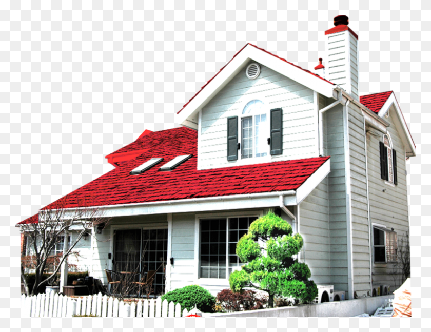 796x600 Casa Con Techo Rojo Casa De Techo Rojo, Casa De Campo, Vivienda, Edificio Hd Png