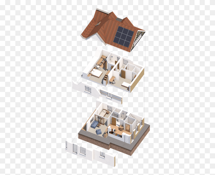 333x625 Housing Research Design Amp Building For Dementia The Chris And Sally39s House, Floor Plan, Diagram, Toy HD PNG Download