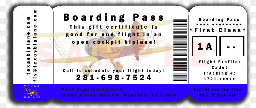 811x355 Houston Flights Texas Biplane Boarding Pass Illustration, Paper, Text, Person Transparent PNG