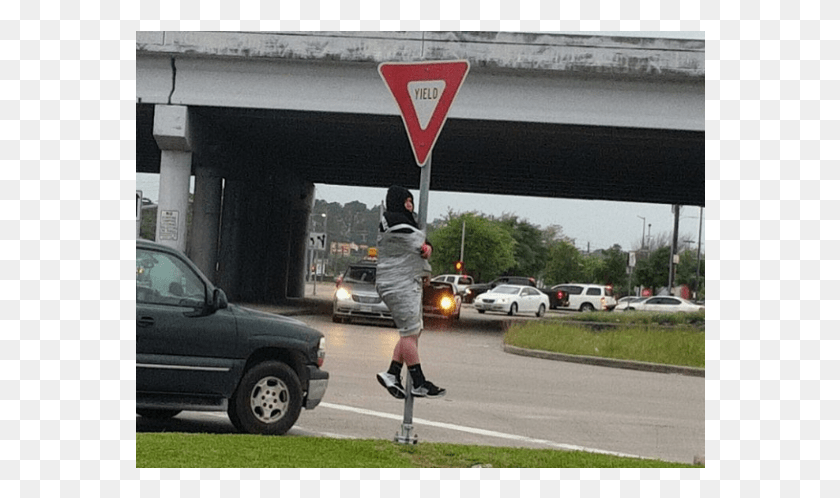 570x438 Houston Police Free Man Who Was Duct Taped To Yield Antifa Taped To Sign, Road, Person, Human HD PNG Download