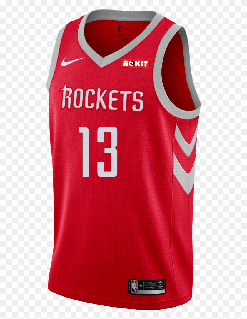 530x1025 Houston Rockets Nike James Harden Icon Edition Houston Rockets Jerseys, Clothing, Apparel, Shirt HD PNG Download