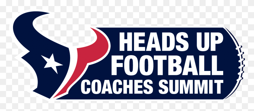 1376x540 Houston Texans Heads Up Football Coaches Summit Saturday Houston Texans, Logo, Symbol, Trademark HD PNG Download