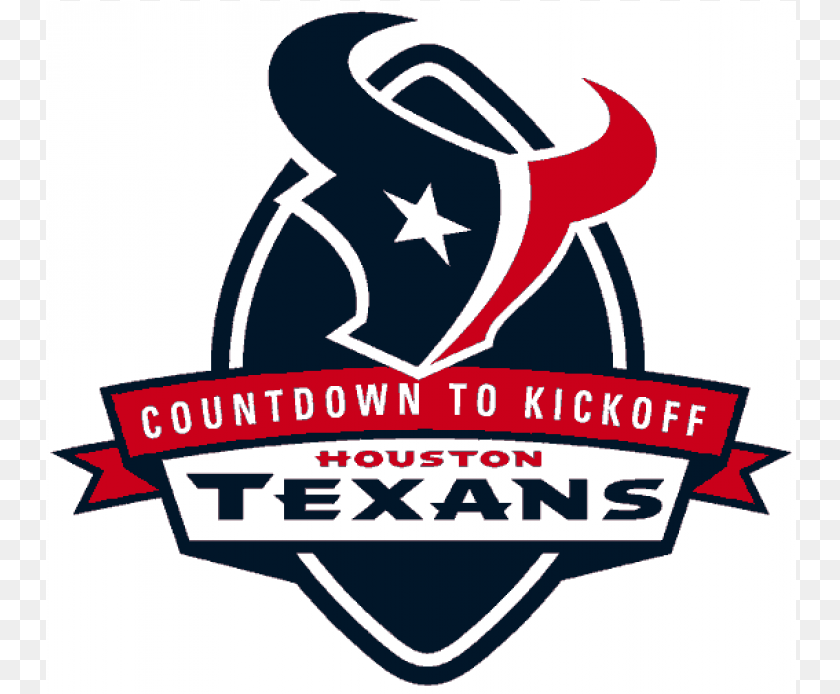Houston Texans Iron Ons Houston Texans Countdown To Kickoff, Logo, Dynamite, Weapon, Emblem Clipart PNG