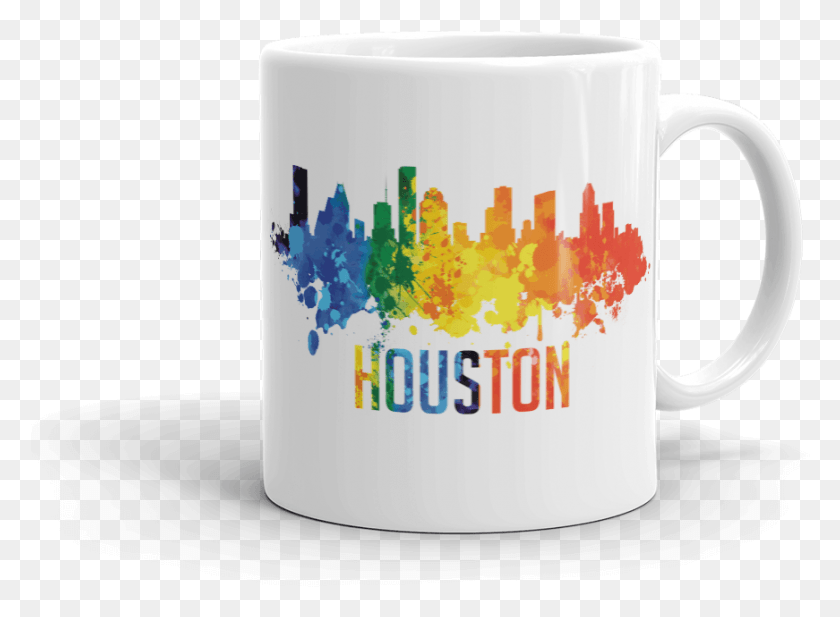 871x623 Houston Texas City Skyline Coffee Mug Coffee Cup, Cup, Birthday Cake, Cake HD PNG Download