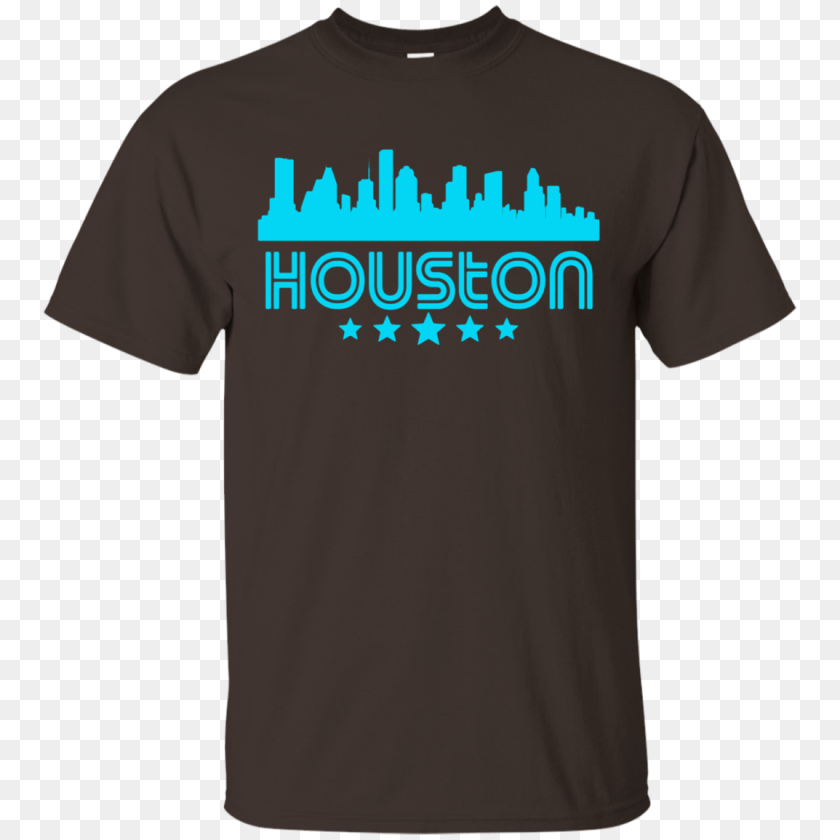 1155x1155 Houston Texas Skyline Retro Style T Shirt Texas, Clothing, T-shirt Sticker PNG