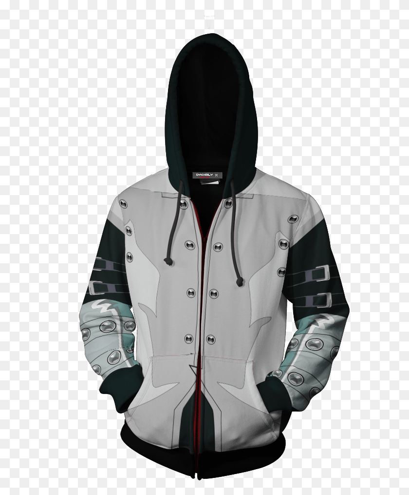 597x955 Hover To Zoom God Of War Tattoo Hoodie, Clothing, Apparel, Jacket HD PNG Download