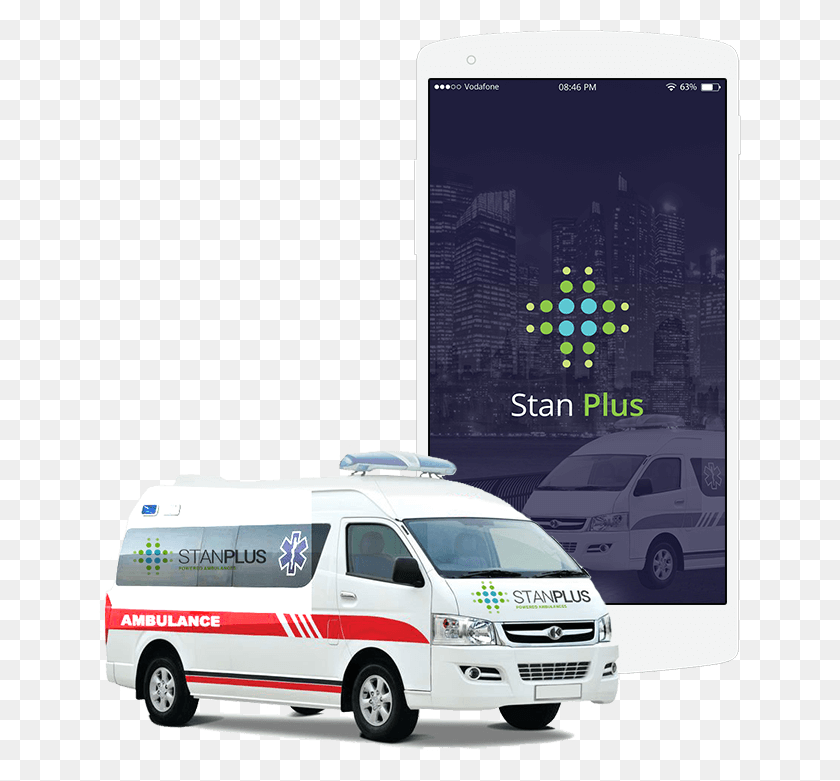 642x721 How An Android App Development Company Built On Demand Edhi Foundation Ambulance, Car, Vehicle, Transportation HD PNG Download
