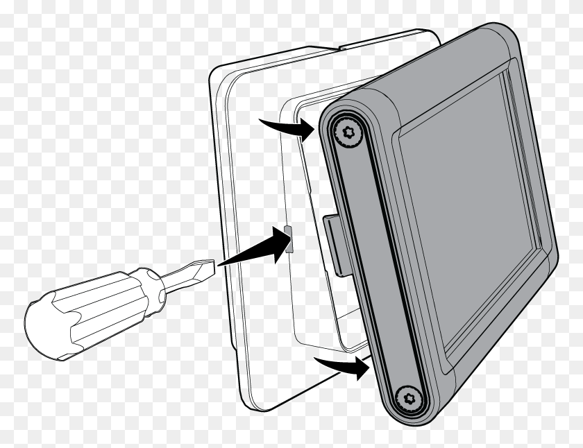 773x586 How Do I Remove My Controller From The Mounting Bracket Sketch, Adapter, Electronics, Electrical Device HD PNG Download