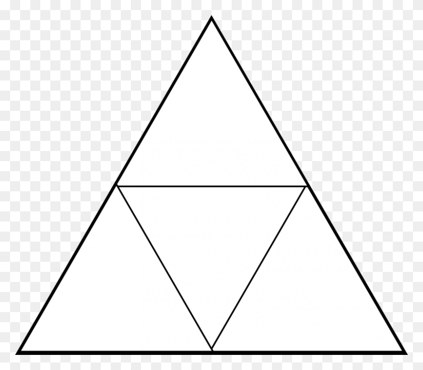 800x693 How Many Small Triangles Do You See In The Large Triangle Triangle HD PNG Download