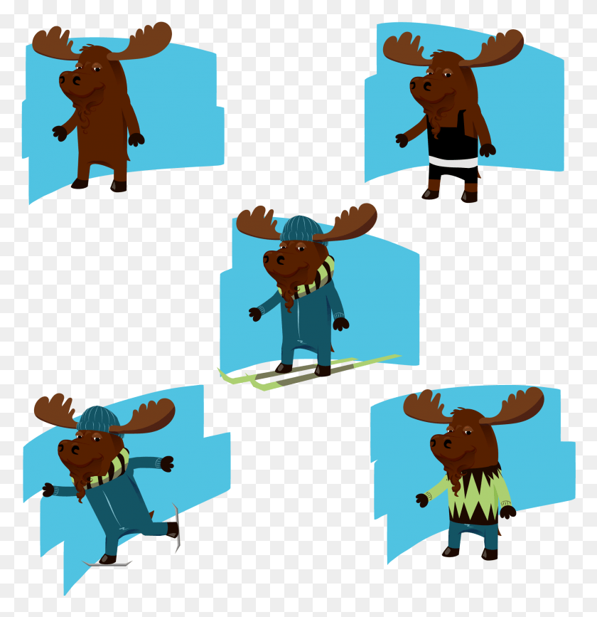 1828x1892 How To Banff Moose Cartoon, Person, Human, Animal Descargar Hd Png