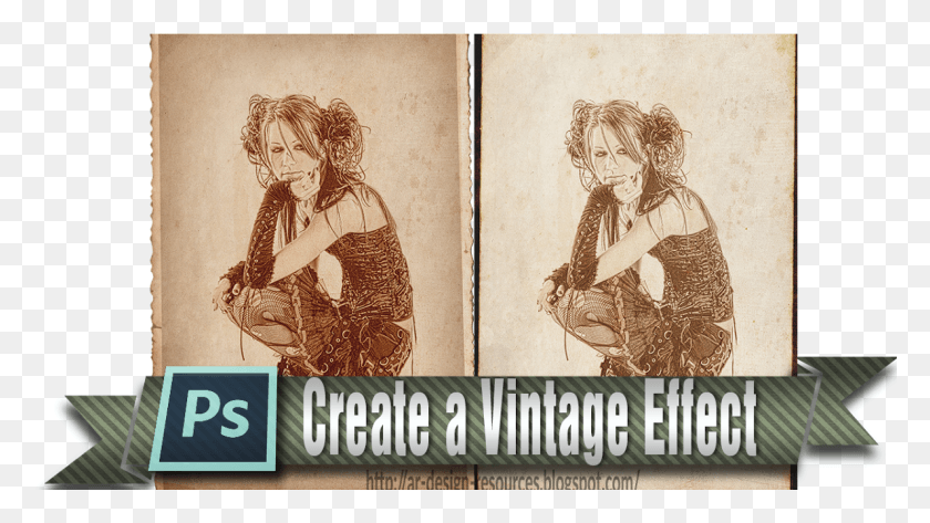 1190x631 How To Create A Vintage Effect Adobe Photoshop Tutorial Adobe Cc 2015, Person, Human HD PNG Download
