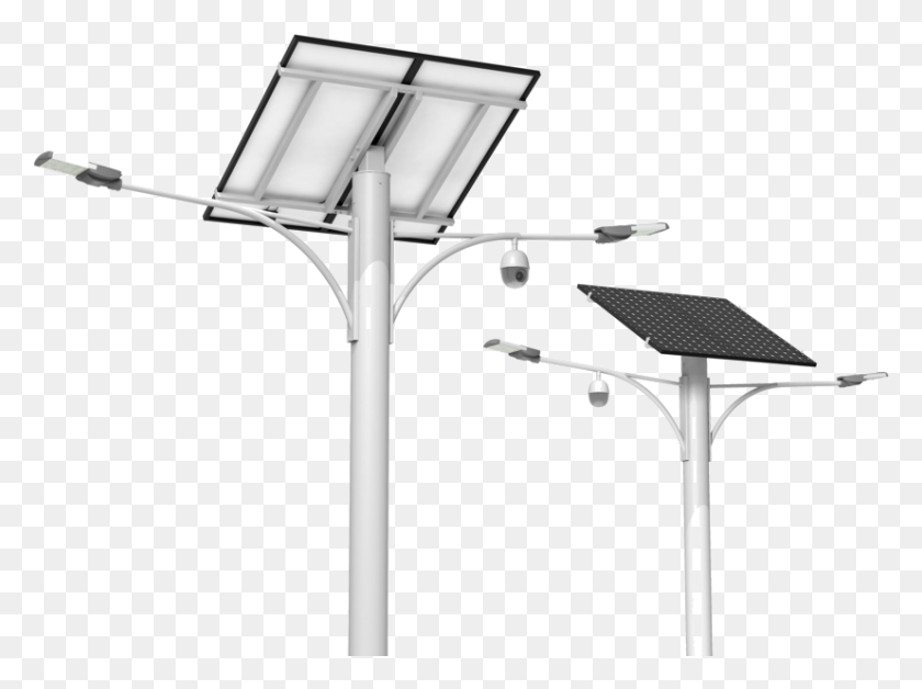 827x603 How To Design And Calculate Solar Street Light System Street Light, Lamp Post, Sink Faucet, Utility Pole HD PNG Download
