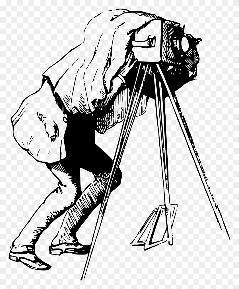 1960x2398 Как Нарисовать Мультяшную Девушку За Несколько Простых Шагов Фотограф С Помощью Фотоаппарата, Серый, World Of Warcraft Hd Png Download