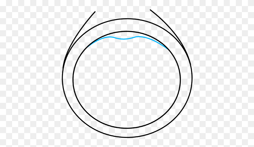 434x426 How To Draw A Diamond Ring Circle, Outdoors, Light, Symbol HD PNG Download