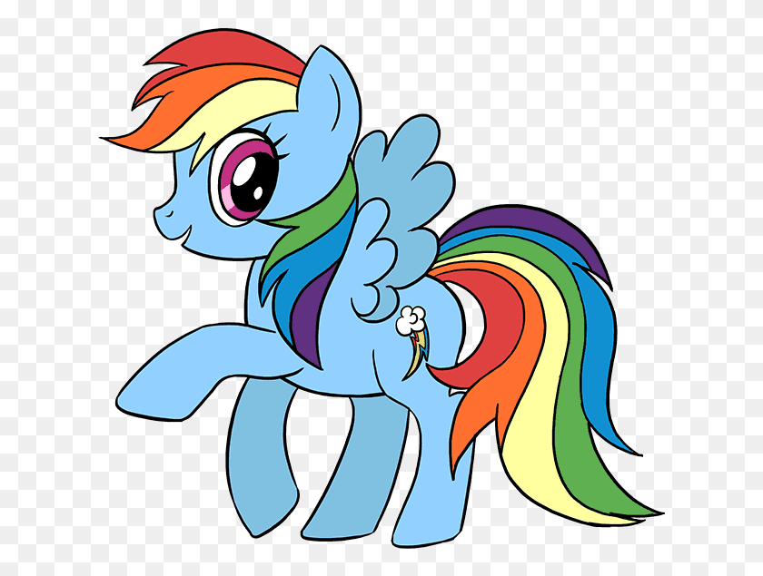 625x575 How To Draw A Easy Drawing Little Pony, Graphics HD PNG Download