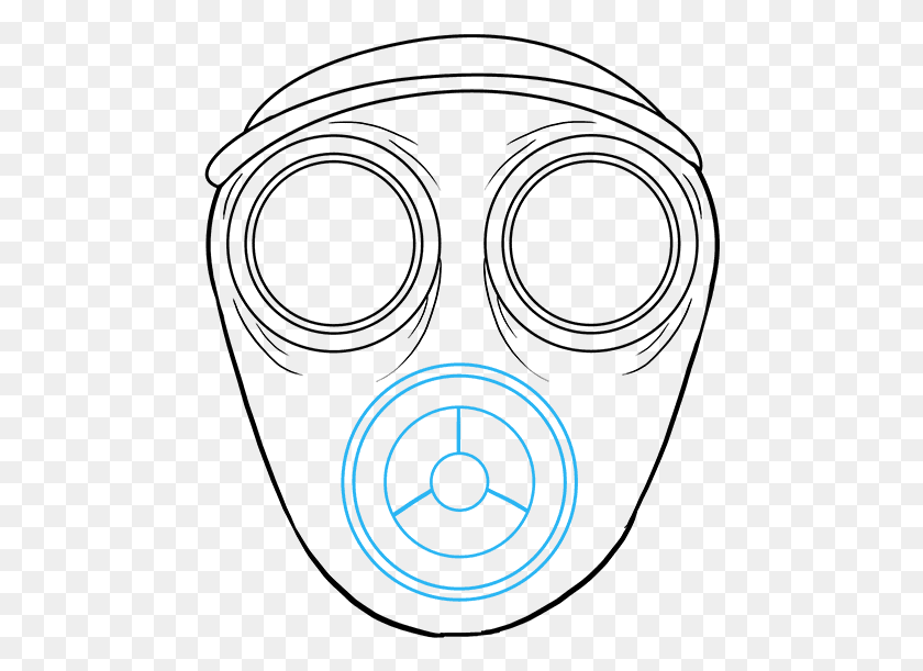 470x551 How To Draw A Gas Mask Really Draw A Gas Mask, Symbol, Logo, Trademark HD PNG Download