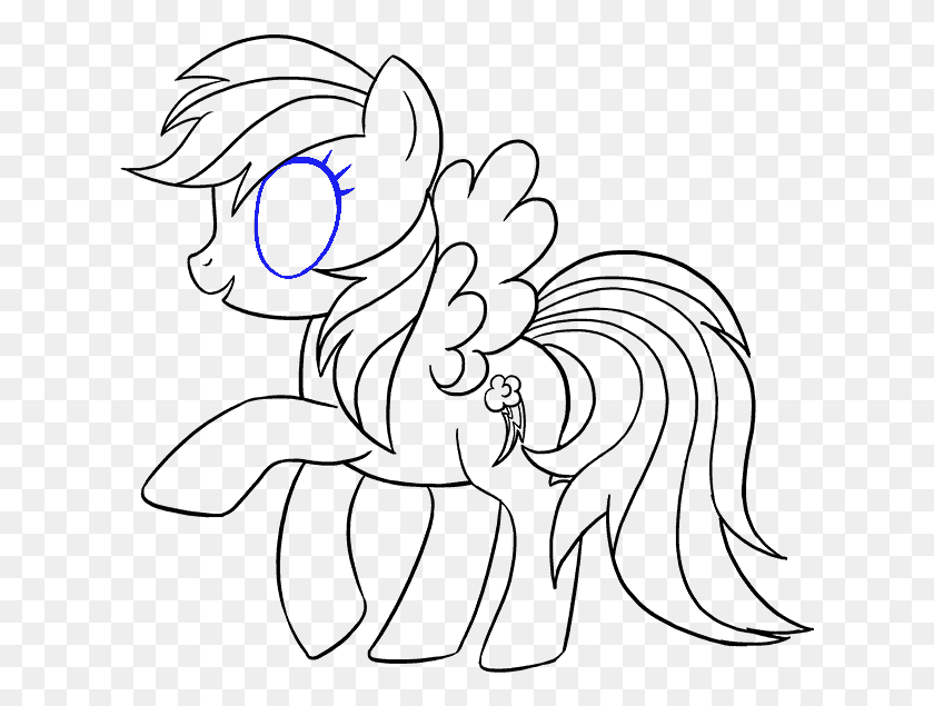 625x575 How To Draw A My Little Pony Draw Pony, Flare, Light, Gray HD PNG Download