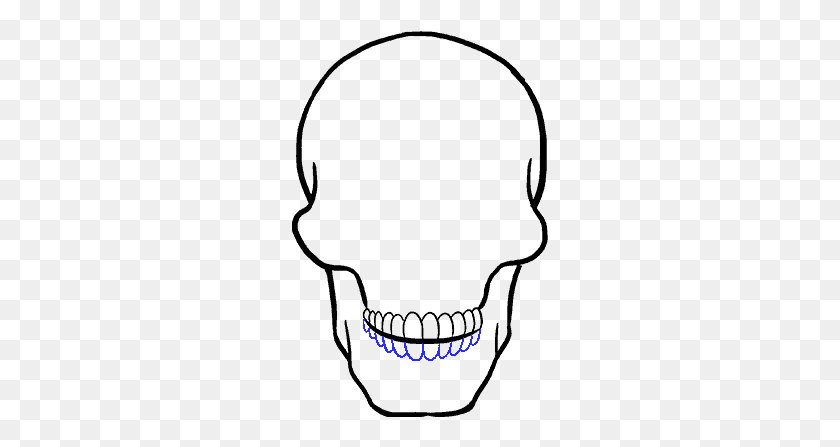 257x387 How To Draw A Skull And Crossbones Draw A Skull, Outdoors, Nature, Moon HD PNG Download