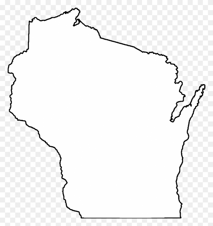 958x1024 Cómo Dibujar Un Mapa De Estados Unidos Contorno De Estados Unidos Contorno De Wisconsin Clip Art, Persona, Humanos Hd Png