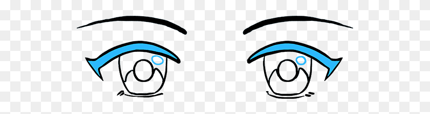 541x164 How To Draw Anime Eyes Male, Outdoors, Light, Animal HD PNG Download