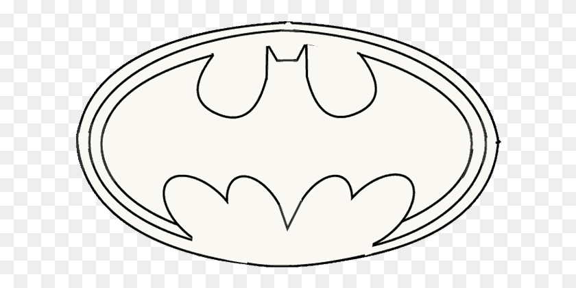 622x360 How To Draw Batman Logo Collection Of Free Drawing Cartoon, Symbol, Logo, Trademark HD PNG Download