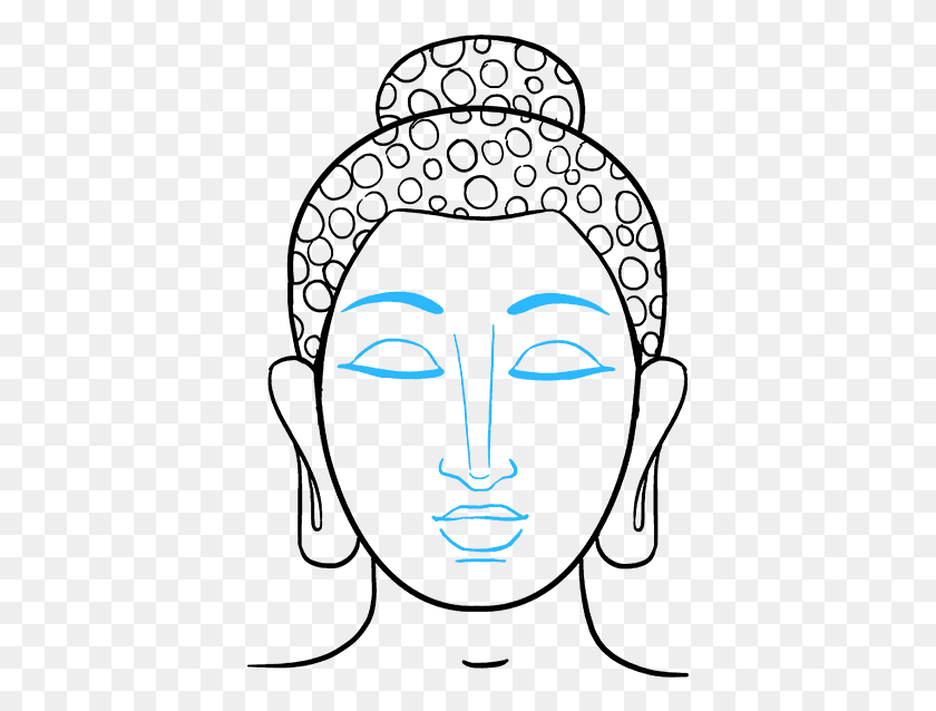 397x578 How To Draw Buddha Draw Buddha, Face, Photography HD PNG Download