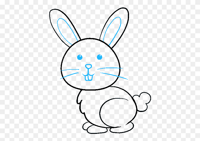 428x533 How To Draw Bunny Drawings, Rabbit, Rodent, Mammal HD PNG Download