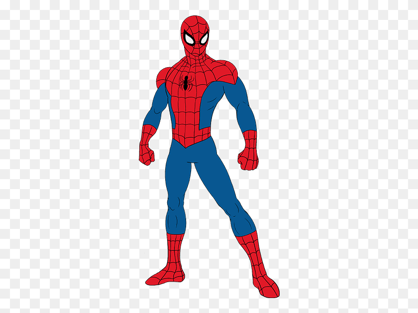 284x569 How To Draw Drawing Spider Man Cartoon, Sleeve, Clothing, Apparel HD PNG Download