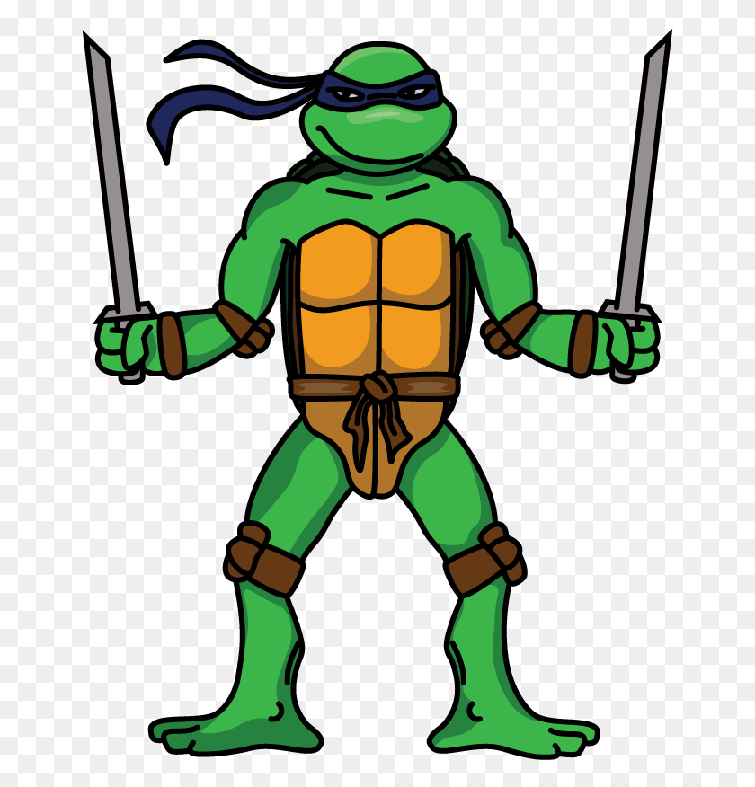 659x816 How To Draw Leonardo Teenage Mutant Ninja Turtles Leo Ninja Turtle Drawing, Person, Human, Costume HD PNG Download