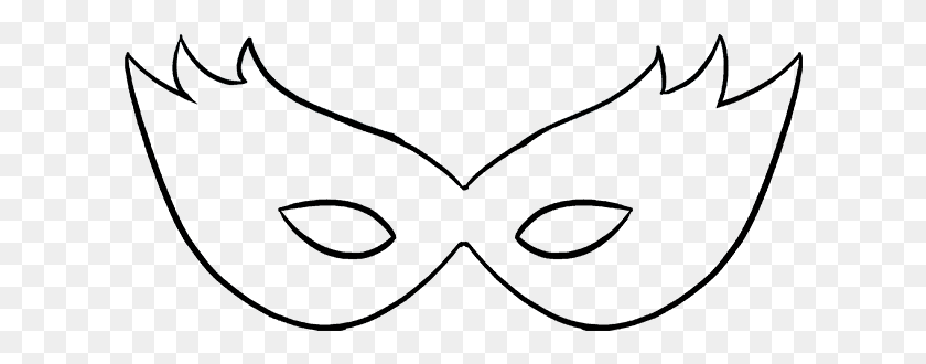 616x270 How To Draw Mask Mardi Gras Mask Drawing, Light, Pattern, Fractal HD PNG Download