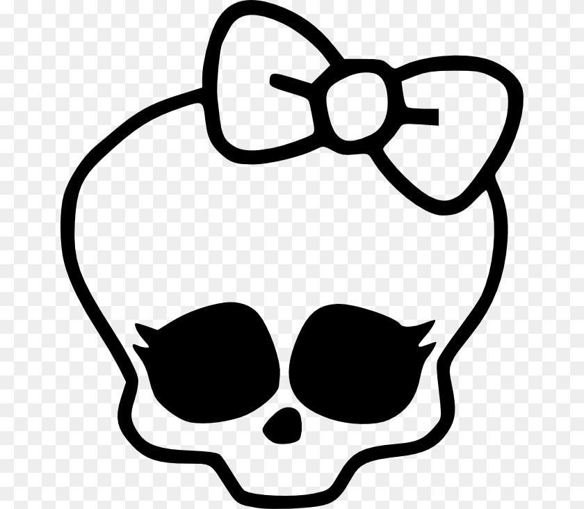 How To Draw Monster High Characters Monster High Skull, Stencil, Ammunition, Grenade, Weapon PNG