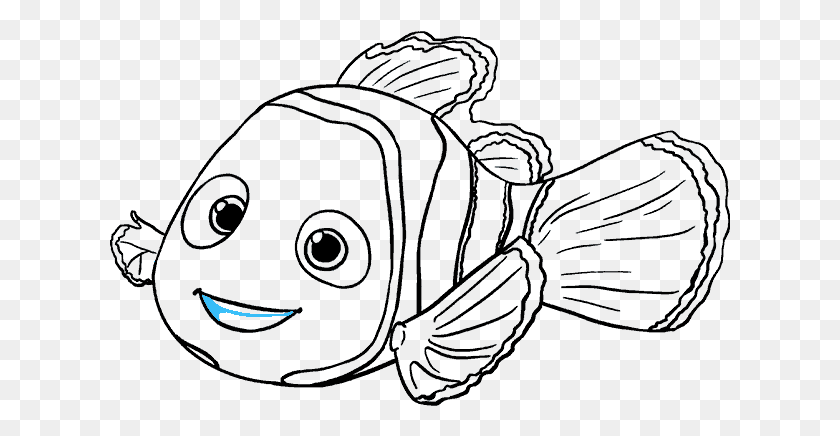 621x376 How To Draw Nemo Simple Sketches Betta Fish, Flare, Light, Electronics HD PNG Download