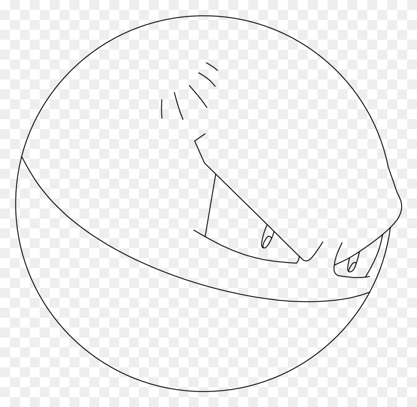 1458x1422 Как Нарисовать Покемона Voltorb Step Sketch, Серый, World Of Warcraft Hd Png Скачать
