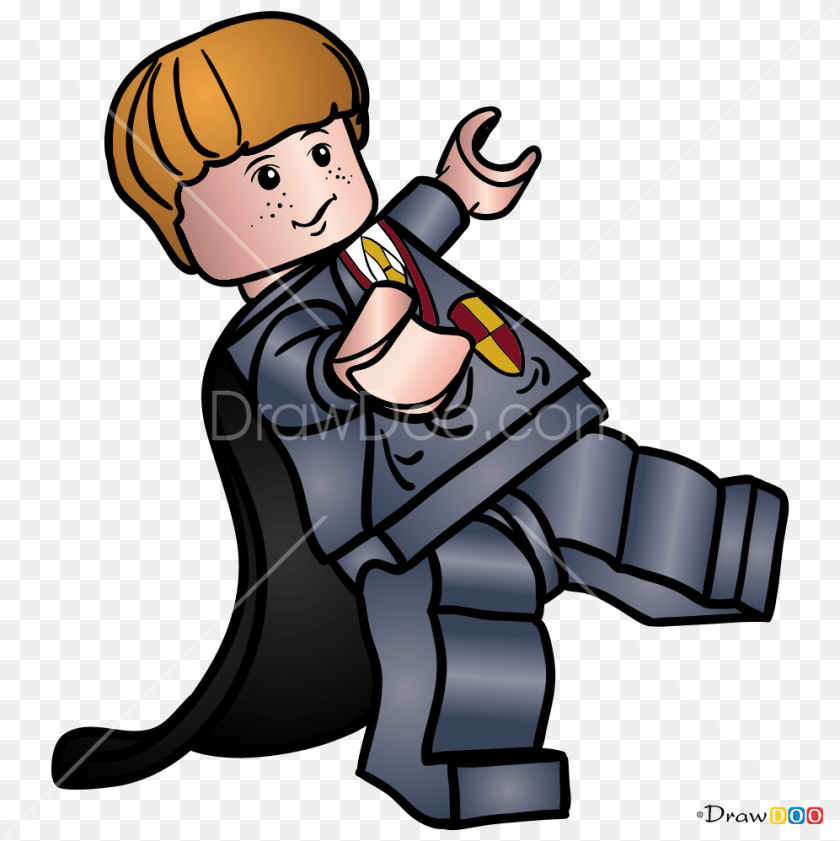 997x998 How To Draw Ronald Weasley Lego Harry Potter, Face, Head, Person, Baby PNG