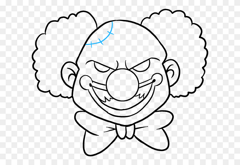 619x520 How To Draw Scary Clown Draw A Scary Clown, Nature, Outdoors, Plot Descargar Hd Png