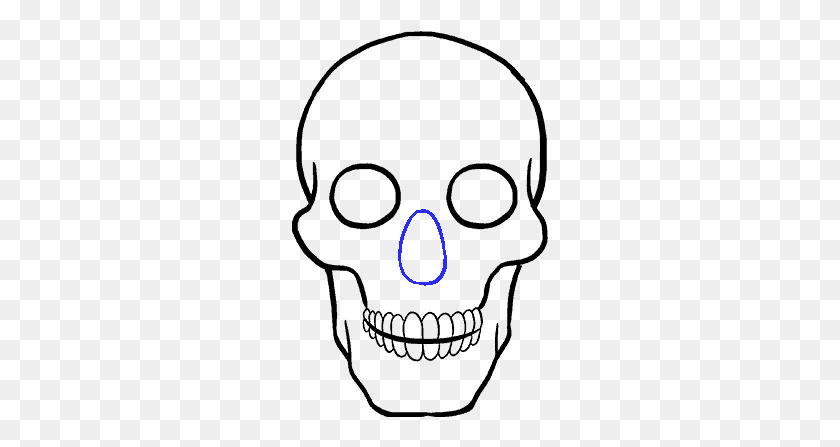 257x387 How To Draw Skull And Crossbones Draw A Skull, Text, Nature, Alphabet HD PNG Download