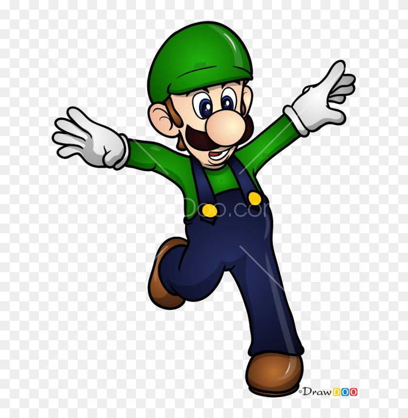 665x800 How To Draw Super Mario Mario Luigi Coloring Page, Helmet, Clothing, Apparel HD PNG Download