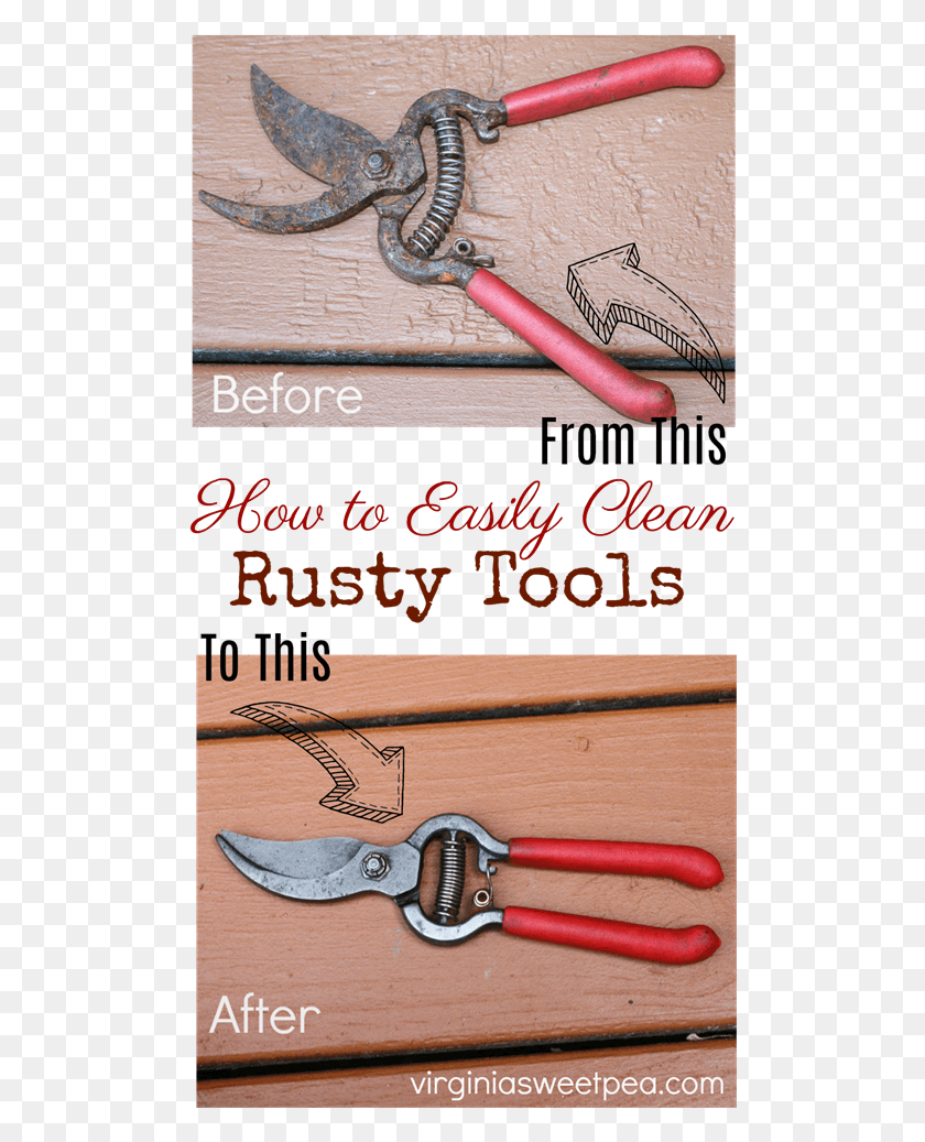 498x977 How To Easily Clean Rusty Tools Business, Knife, Blade, Weapon HD PNG Download