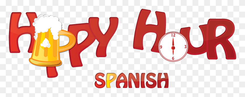 2380x836 How To Say Happy Holidays In Spanish Happy Hour, Text, Alphabet, Word HD PNG Download