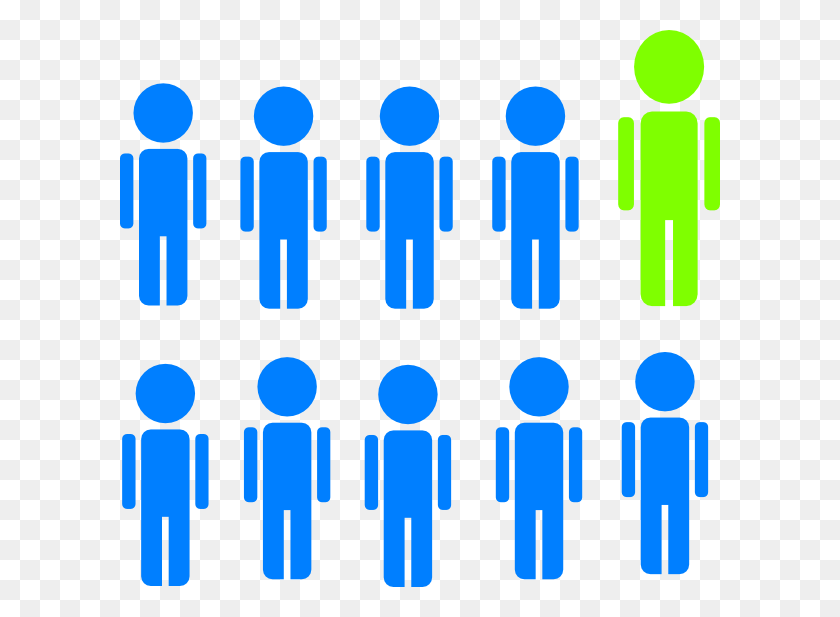 600x557 How To Set Use 1 In 10 People Svg Vector, Audience, Crowd, Lecture HD PNG Download