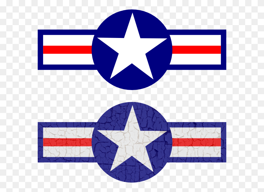 600x552 How To Set Use Air Force Stripes And Star Svg Vector Usaf Roundel, Symbol, Flag, Star Symbol HD PNG Download