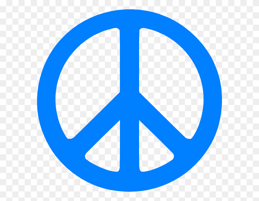 600x591 How To Set Use Blue Peace Sign Svg Vector Blue Peace Sign, Symbol, Sign, Road Sign HD PNG Download