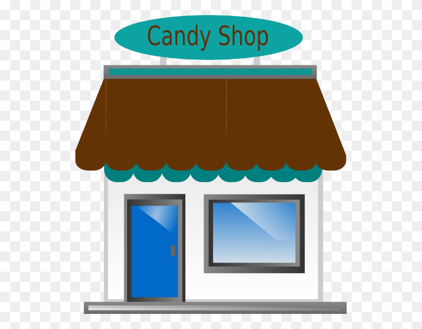 540x594 Как Установить Использование Candy Shop Front Svg Векторный Клипарт Candy Store, Тент, Навес Hd Png Скачать