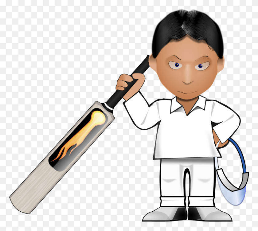 900x799 How To Set Use Cricket Cartoon Svg Vector, Person, Human, Girl HD PNG Download