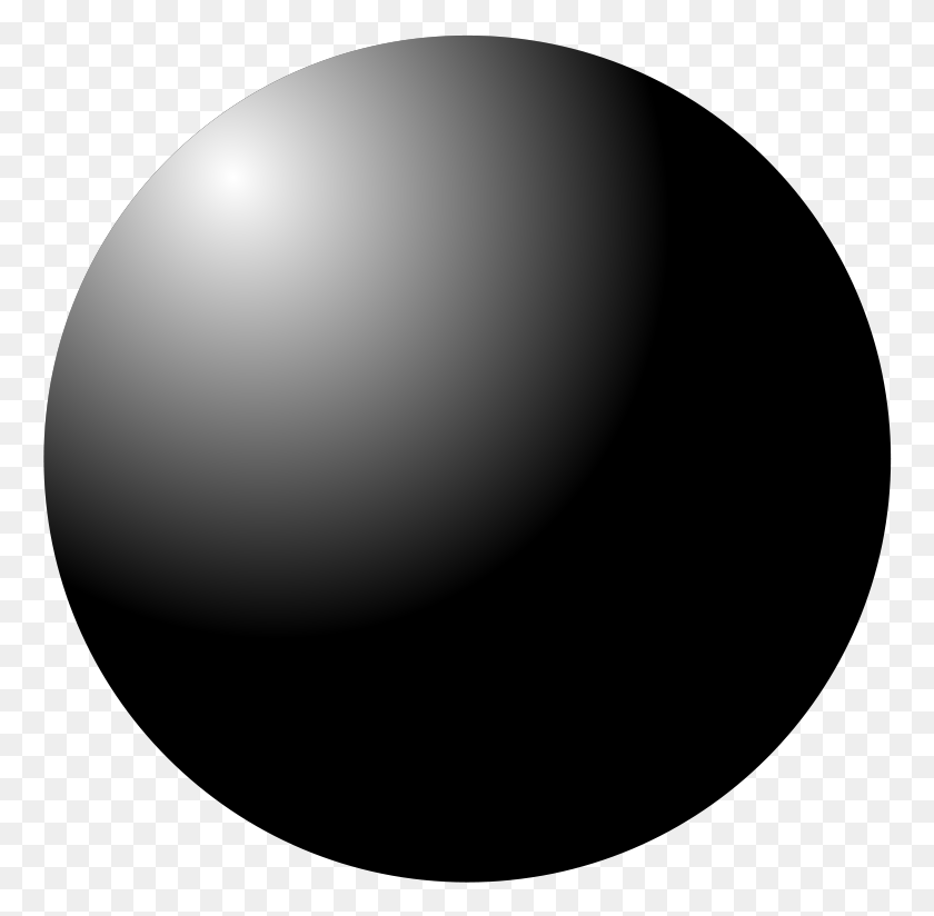 764x764 Как Установить Использование Esfera Icon 3D Черный Шар, Луна, Космическое Пространство, Ночь Hd Png Скачать